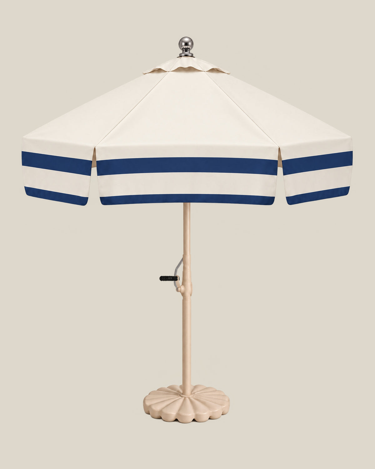 Riviera Navy Double-Stripe Umbrella