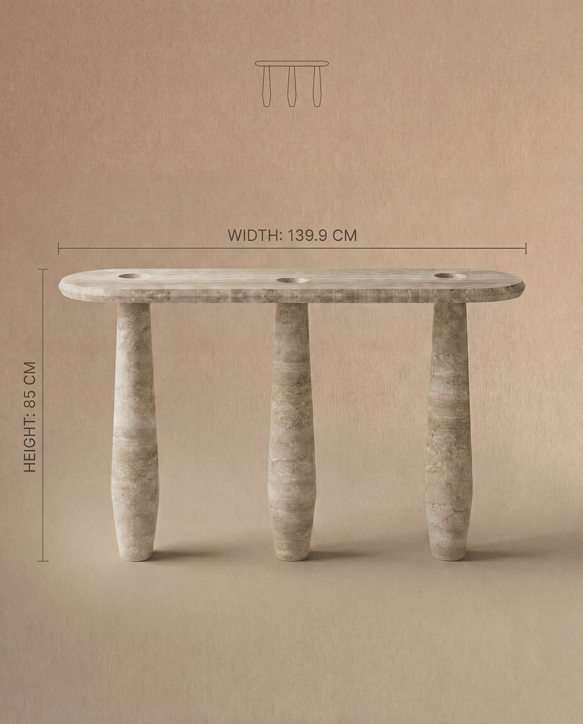 Dolmen Console Table