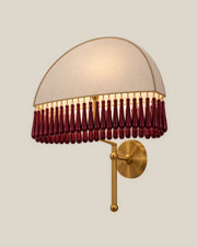 DROPLET Wall Sconce by LaLuz — Burgundy Angled View