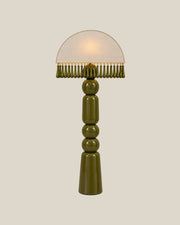 DROPLET Floor Lamp by LaLuz — Olive Green Front