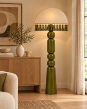 DROPLET Floor Lamp by LaLuz — Olive Green Lifestyle