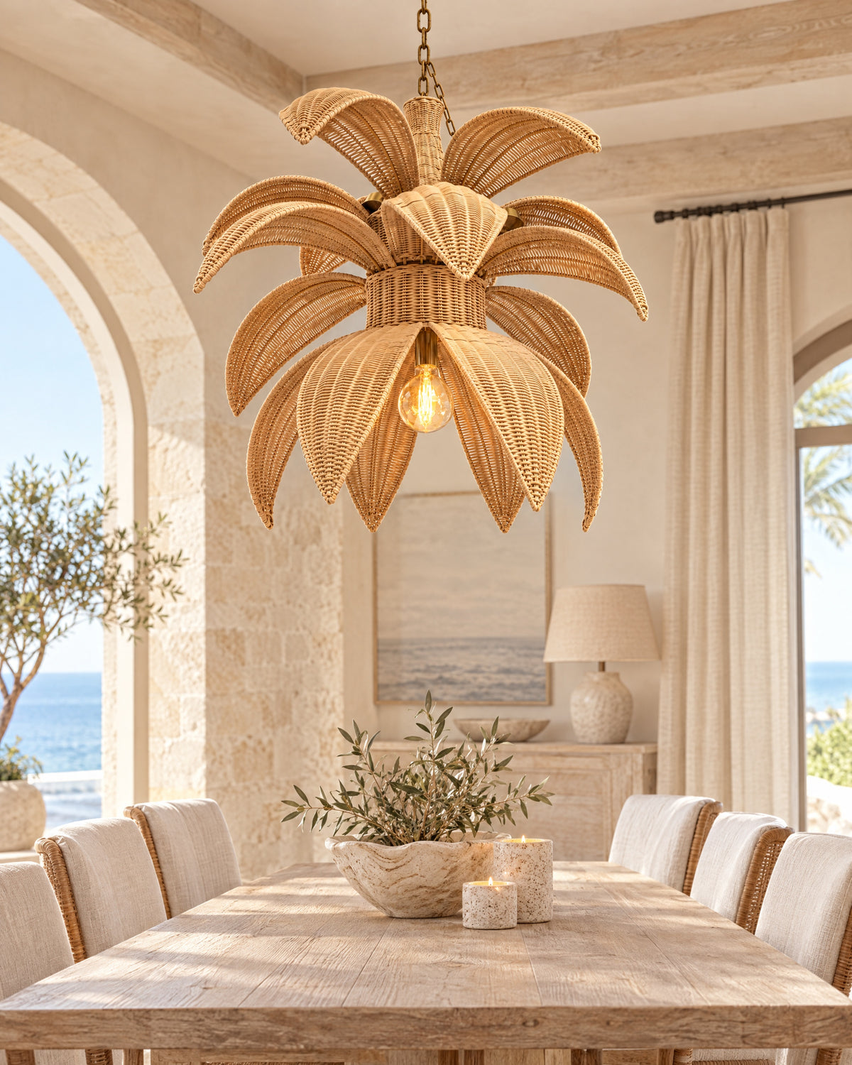 PALM BLOOM Chandelier by LaLuz — Natural Honey Lifestyle