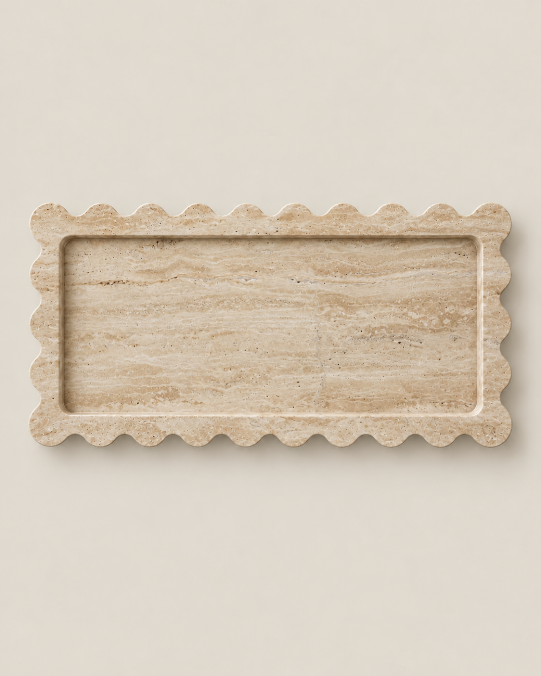 Tiffany+ Tray — Slim Travertine Beige