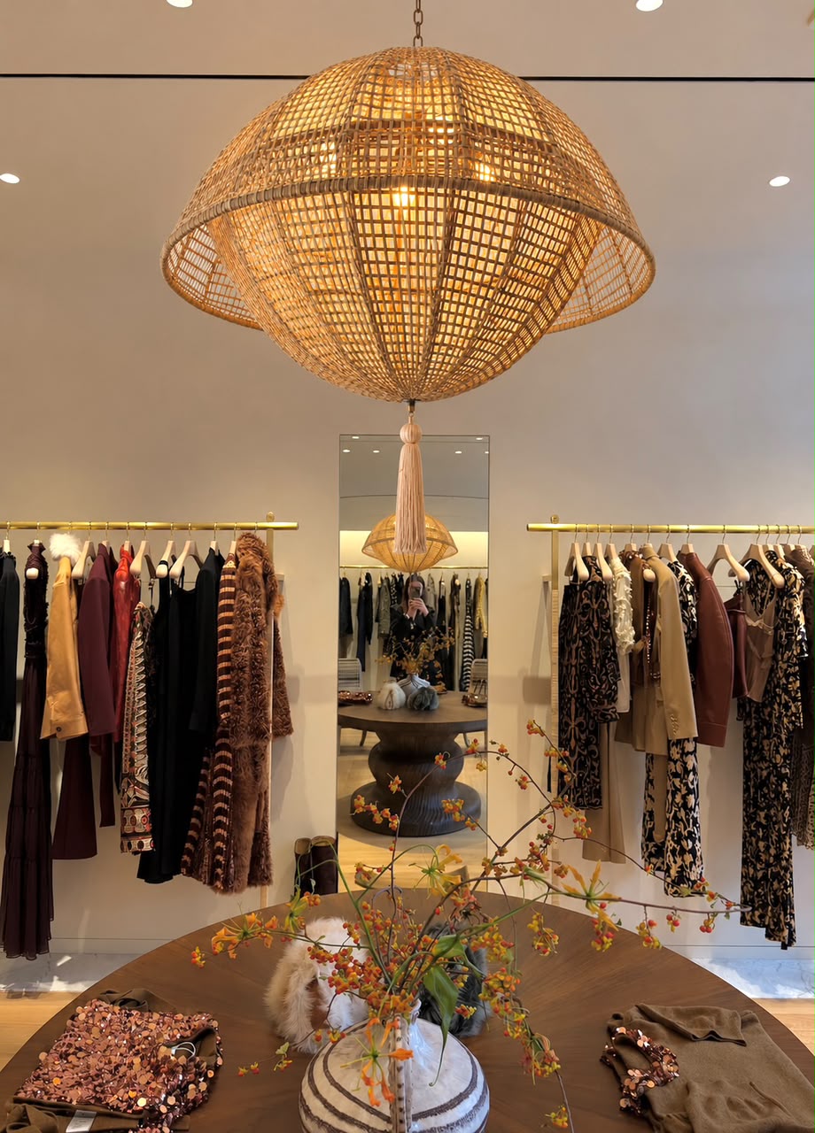 Orbit Bamboo Chandelier