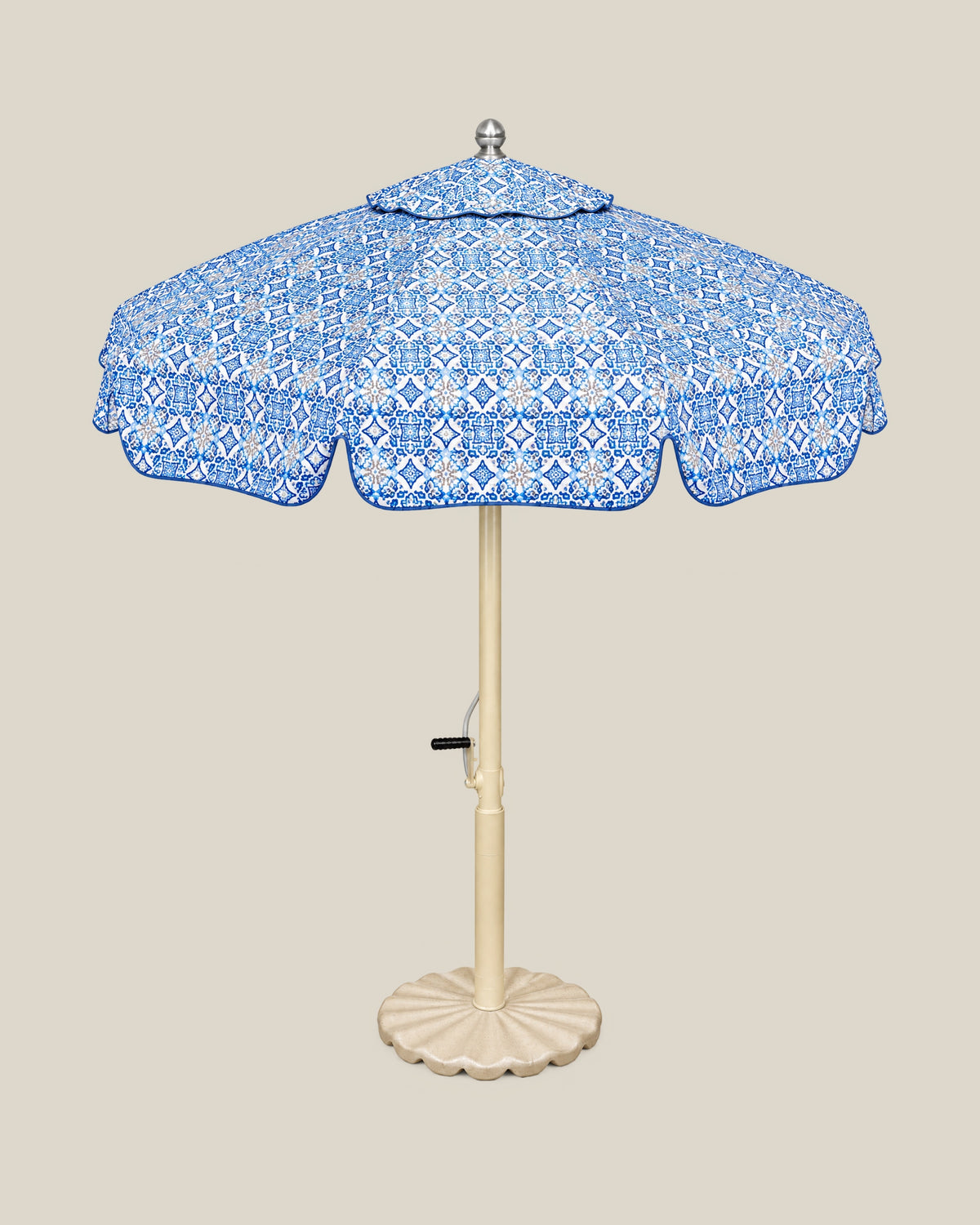 Azure Mosaic Umbrella — Azure Blue Front