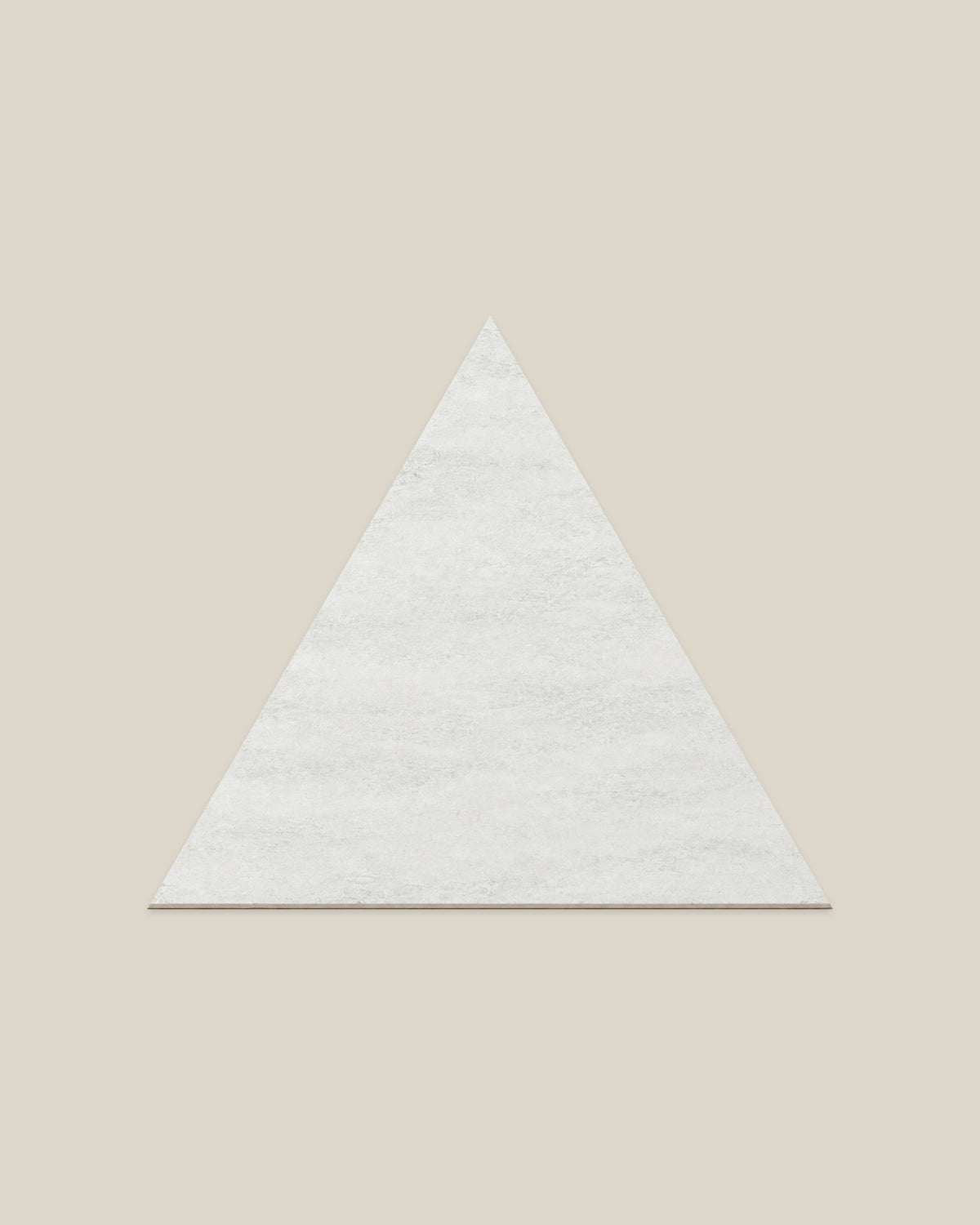 BLOC TRI-CHECKERS — Bianco single triangle on BONE background