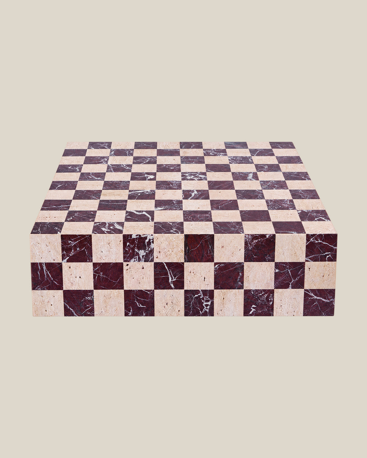 CHECKERED Coffee Bone 02 | CARVINGS | Bone #DED8CC