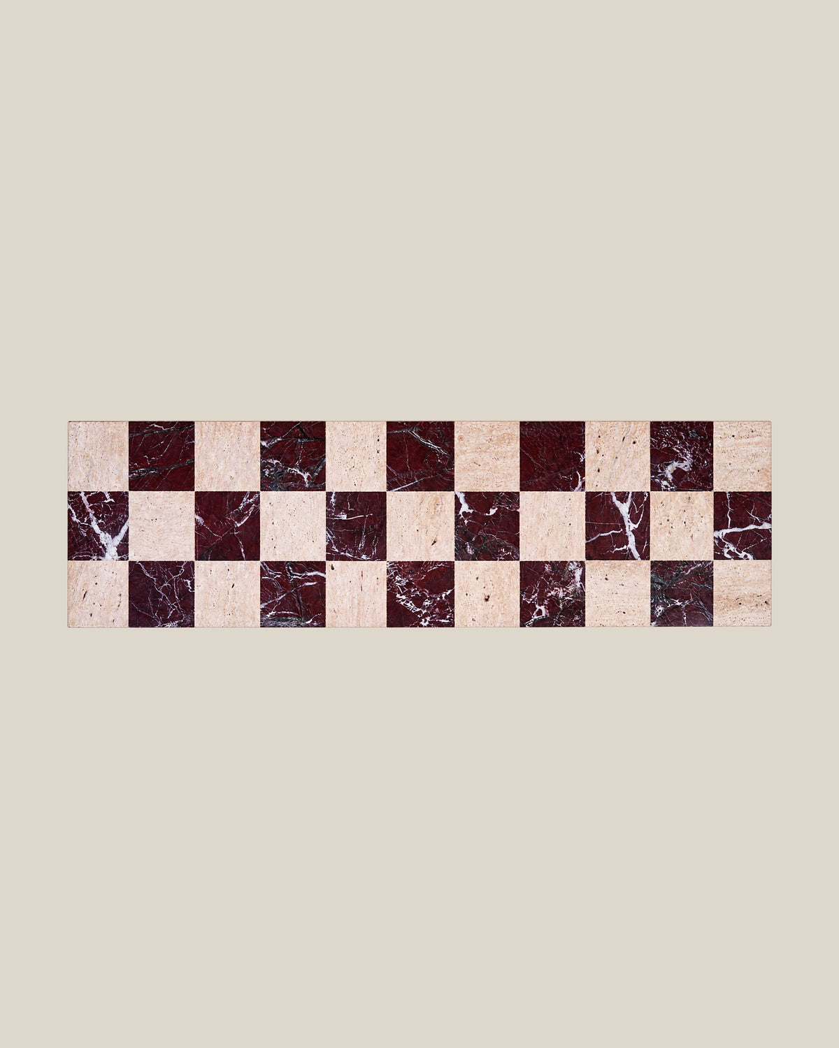 CHECKERED Console Bone 03 | CARVINGS | Bone #DED8CC