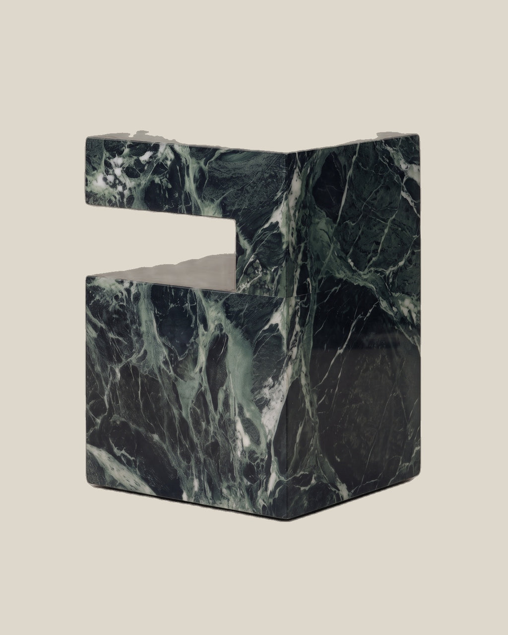 Cookie Side Table - Green Alpi - side view
