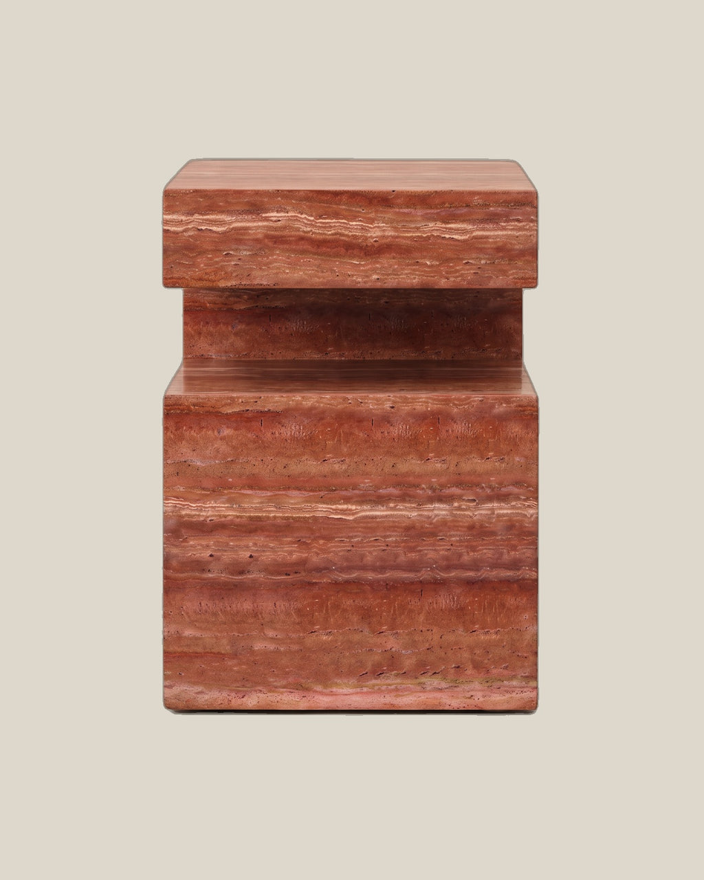 Cookie Side Table - red angle 2