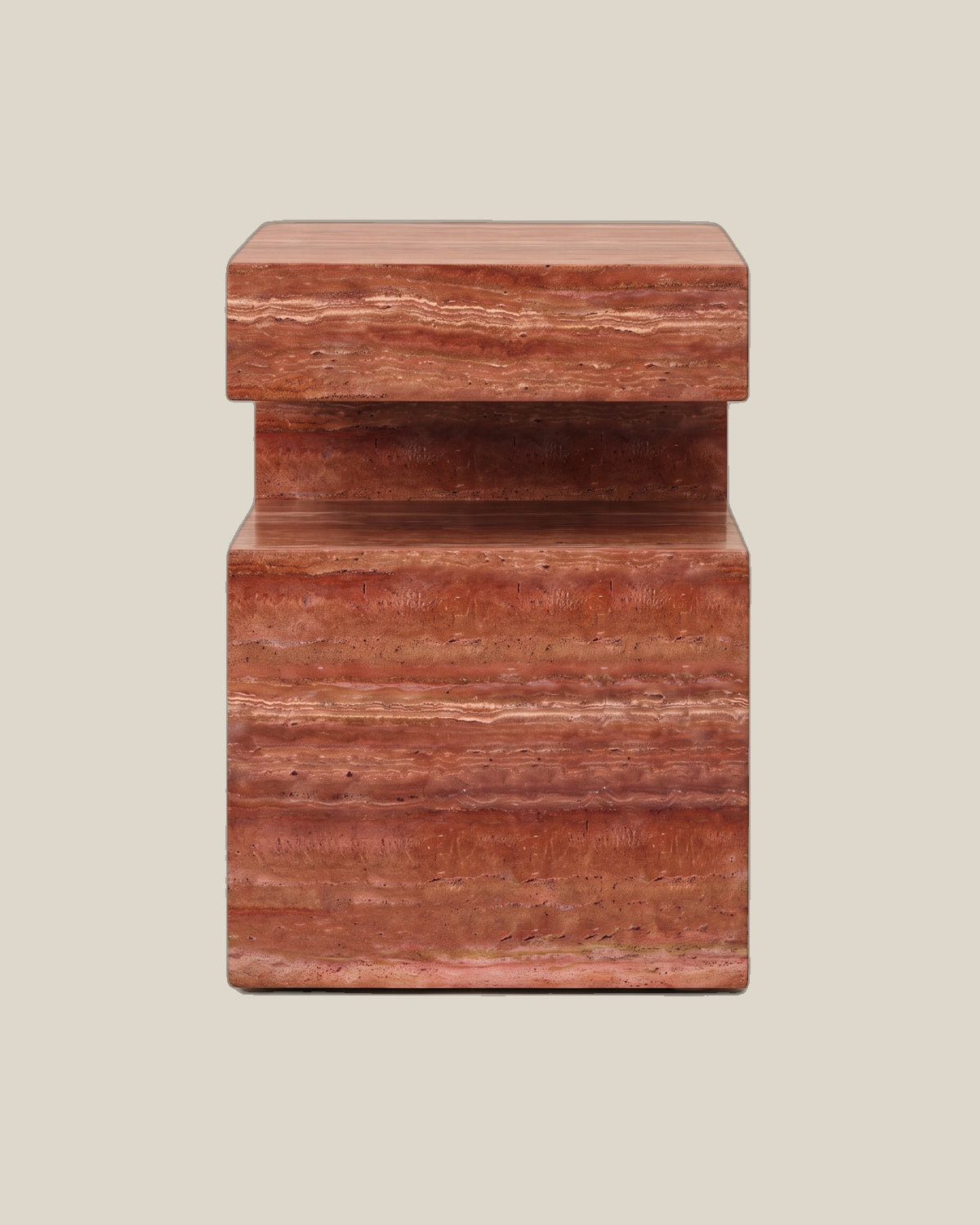 Cookie Side Table - red angle 2