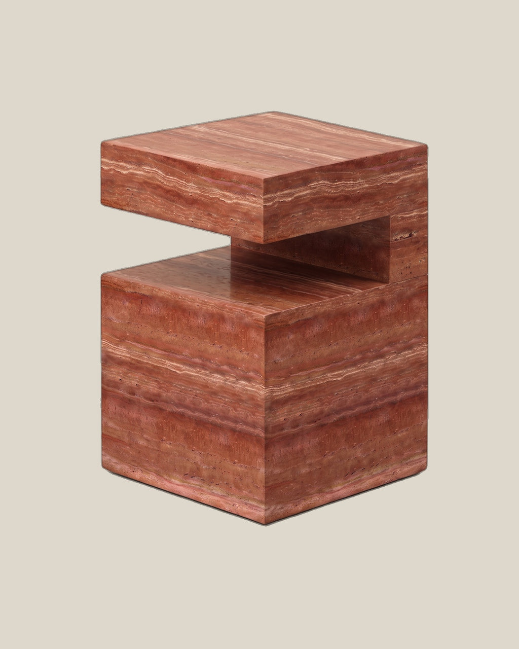 Cookie Side Table - red angle 4