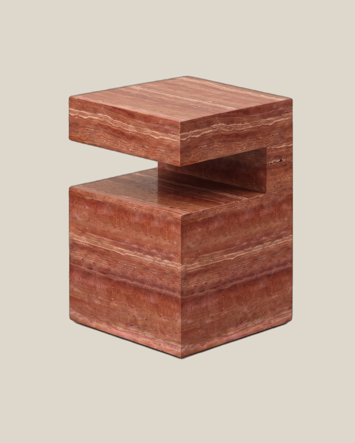 Cookie Side Table - red angle 4