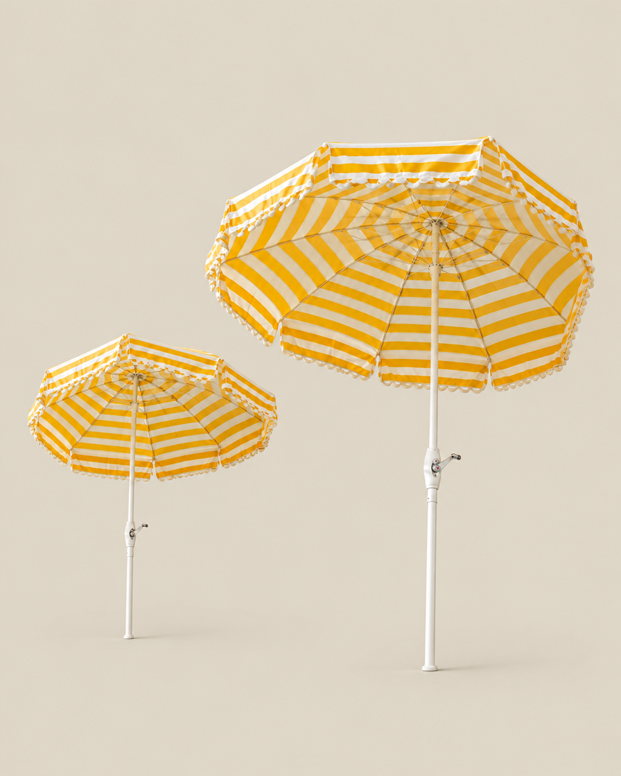 LaLuz Seaside Stripe Umbrella