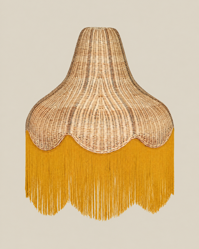 Classic Cone Bamboo Lampshade (M)