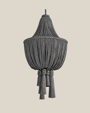 LA LUZ BRAIDELLE Pendant — Grey Front