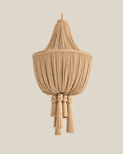 LA LUZ BRAIDELLE Pendant — Natural Beige Front