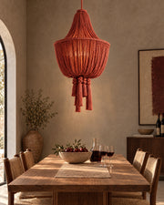 LA LUZ BRAIDELLE Pendant — Terracotta Lifestyle