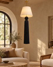 LA LUZ ÉTOILE Tassel Pendant — Black Lifestyle