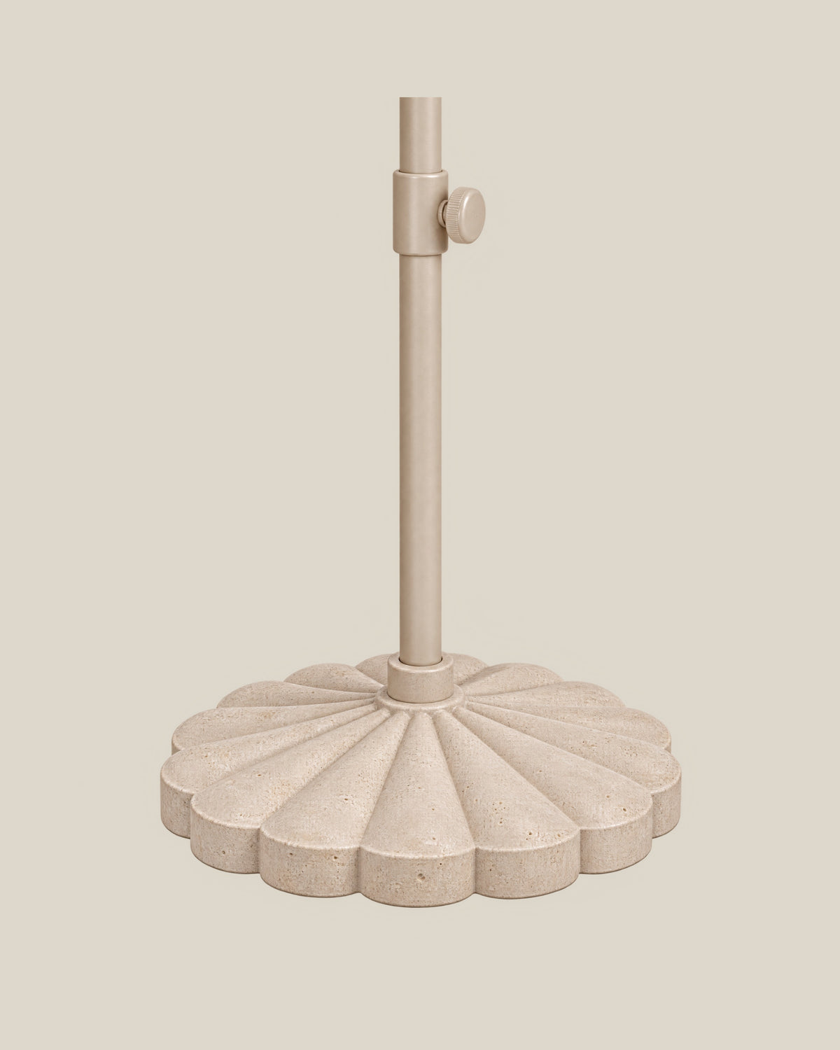 LA LUZ Fringed Parasol Umbrella Shared Base Detail