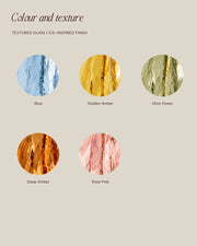 LA LUZ GLACÉ Table Lamp — Material and Colour Swatches