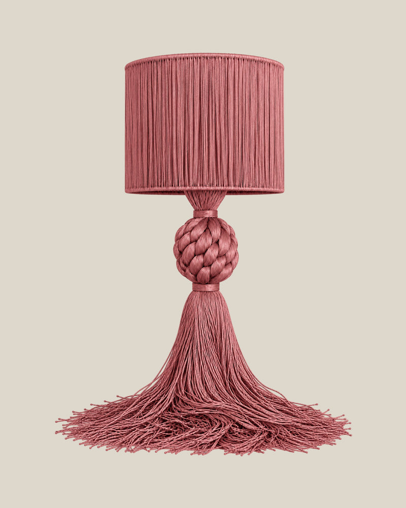 LA LUZ MUSE Table Lamp — Dusty Pink Front