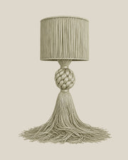 LA LUZ MUSE Table Lamp — Light Mint Green Front