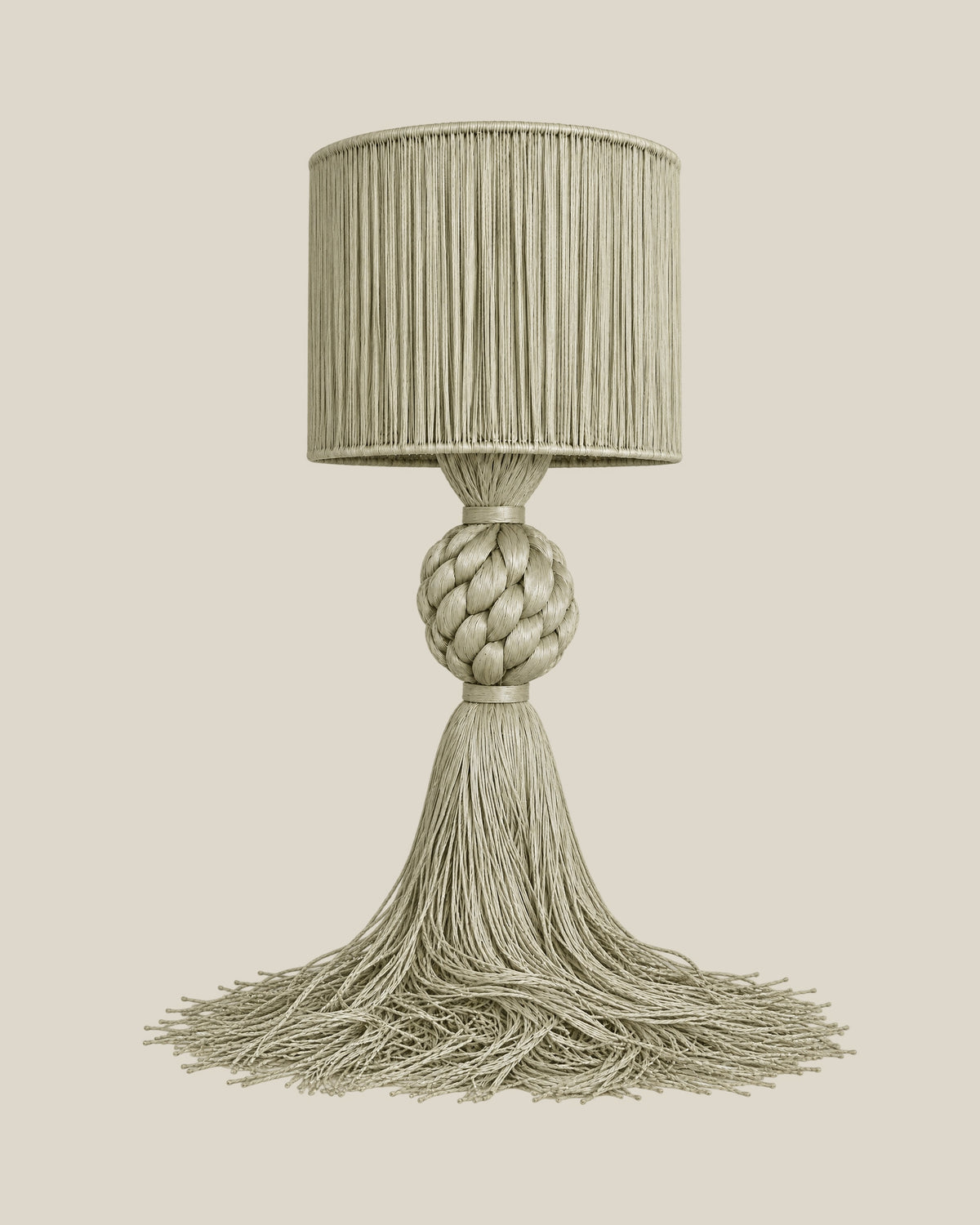 LA LUZ MUSE Table Lamp — Light Mint Green Front