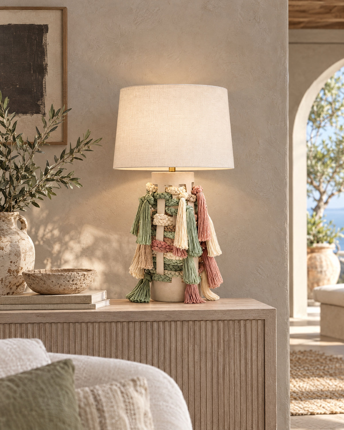 LA LUZ TASSELLE Table Lamp — Pastel Lifestyle