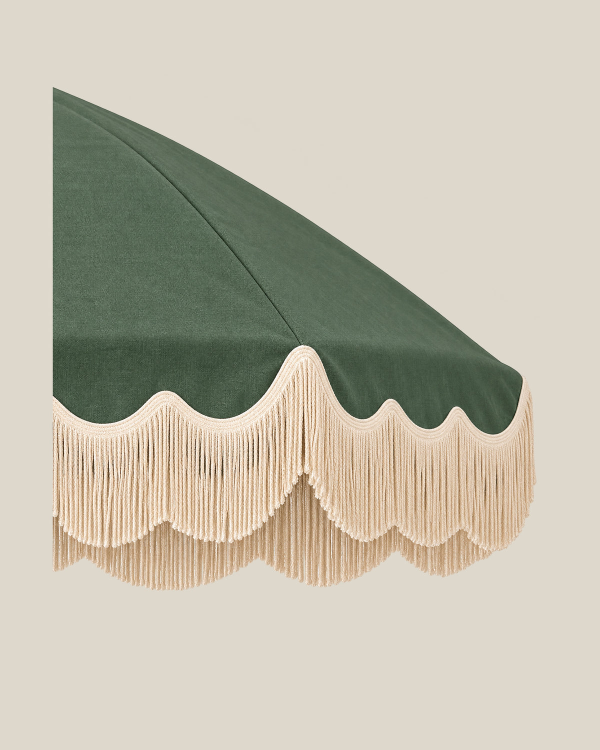 Ripple Edge Umbrella — Sage Green Fabric Detail