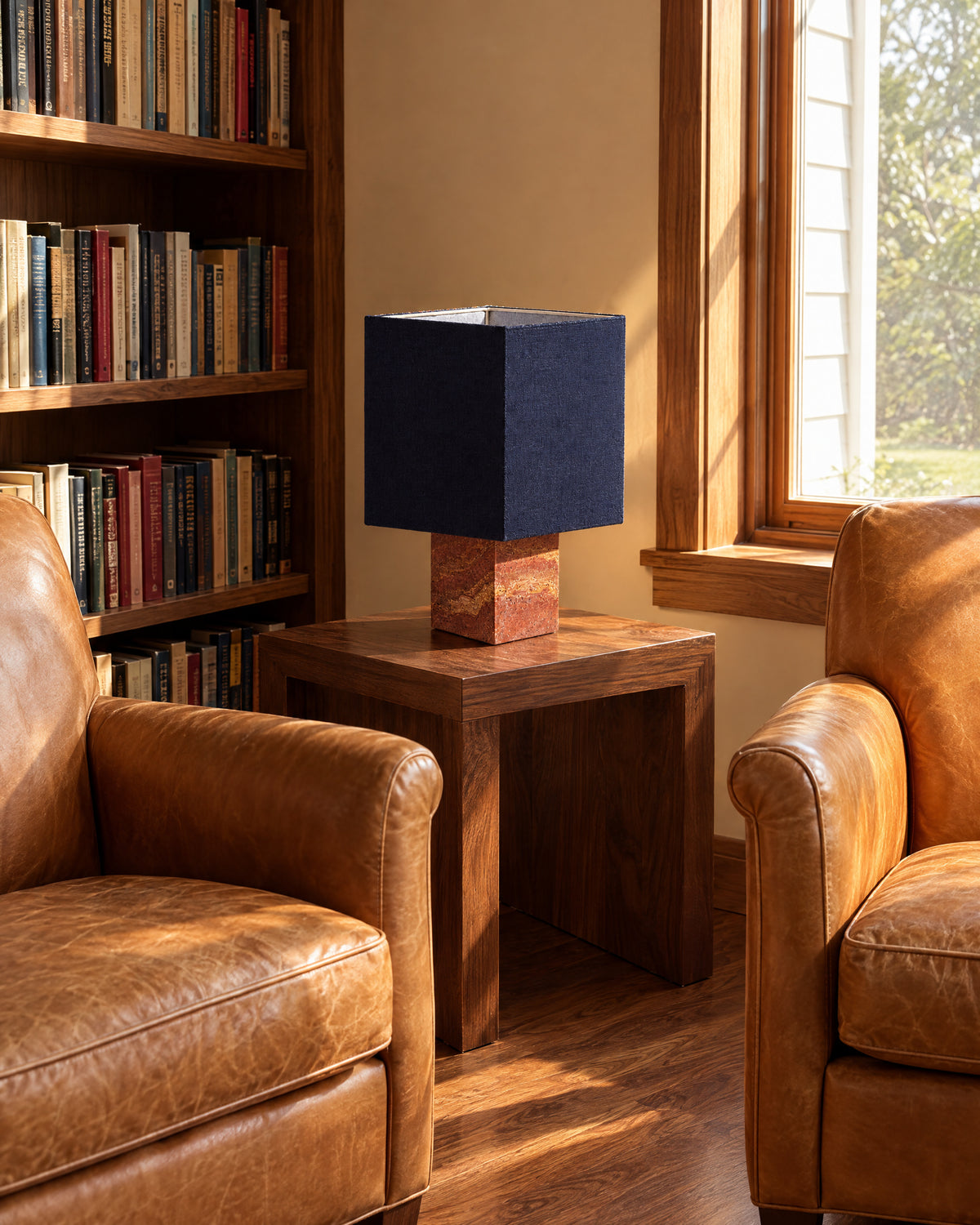 Roma Table Lamp in a lifestyle setting inspired by the supplied home references, scene 1.