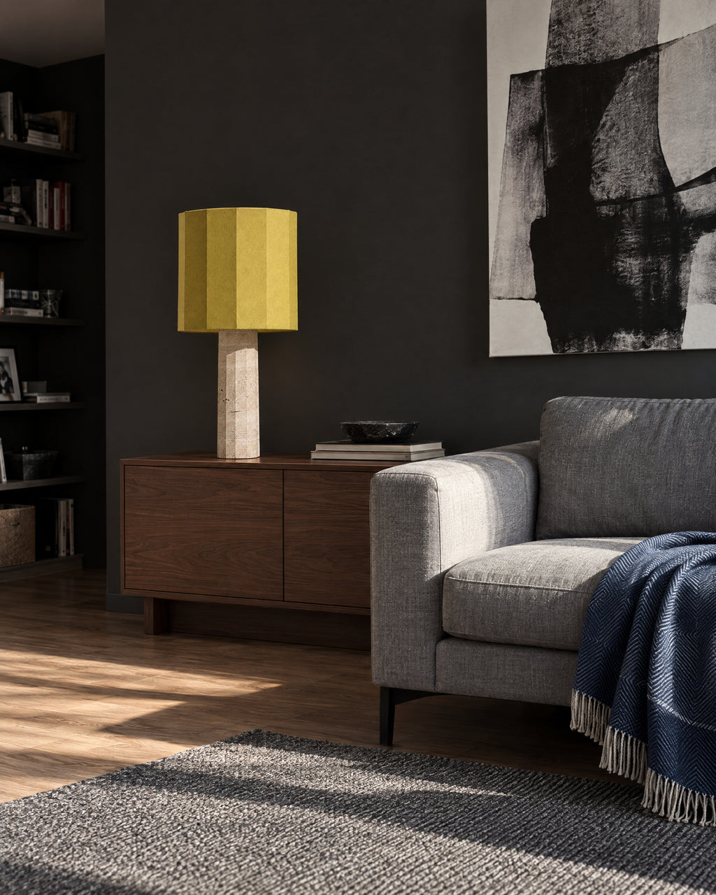 Roma Table Lamp in a lifestyle setting inspired by the supplied home references, scene 6.