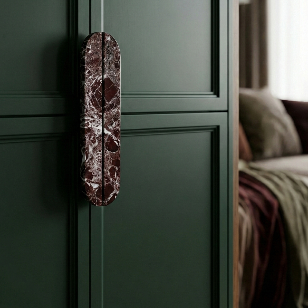 Marble Door Handle Oval